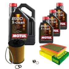 MANN Inspektionspaket 8 L MOTUL 8100 X-CLEAN 5W-40 f�r BMW 7er 750i Li
