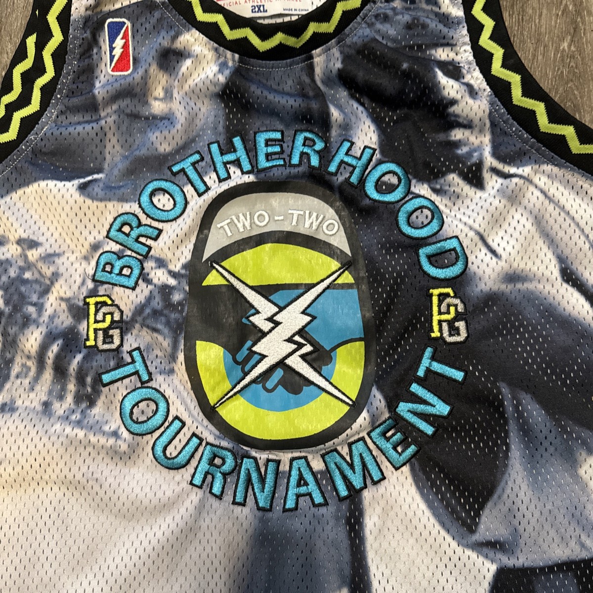 Vintage WHITE MEN CAN’T JUMP Post Game Basketball Jersey Rare Size 2XL View 2