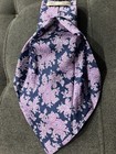 Alan NY 7 Fold Men’s Blue Purple and Pink Paisley Patterned Silk Tie 3.5” Wide — photo 3