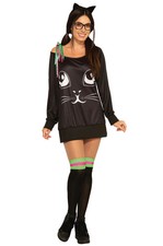 Co-Ed Kitty Black Cat Adult Costume