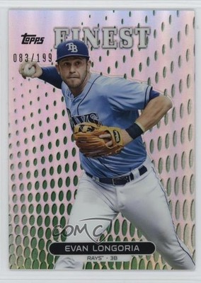 2013 Topps Finest Green Refractor 83/199 Evan Longoria #52 1q3d