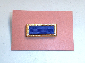 US Army Blue Presidential Unit Citation (PUC) Ribbon with Large Frame