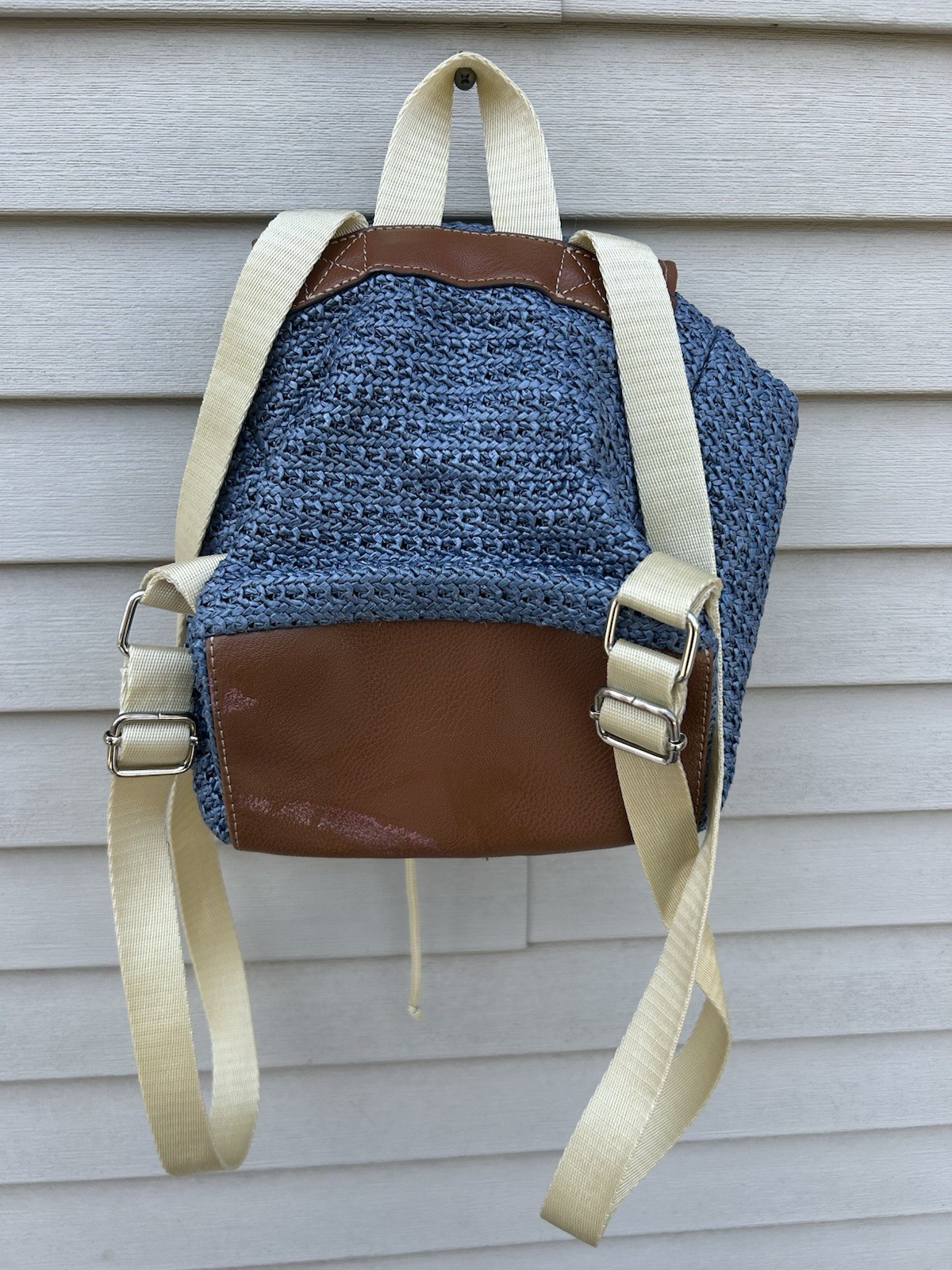 Lily Bloom Drawstring Backpack Blue - image 2