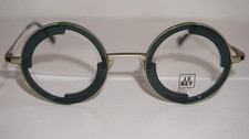 J.F. Rey Eyeglasses Round Green Gold JF3024 4028 39 31 145