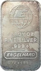 Engelhard Globe 1 Troy Ounce Fine Silver Bar .999 Silver