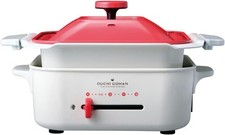 APIX INTL AHP-152RD Square Electric Grill & Hot Pot Red 900W AC100V 50/60Hz JP