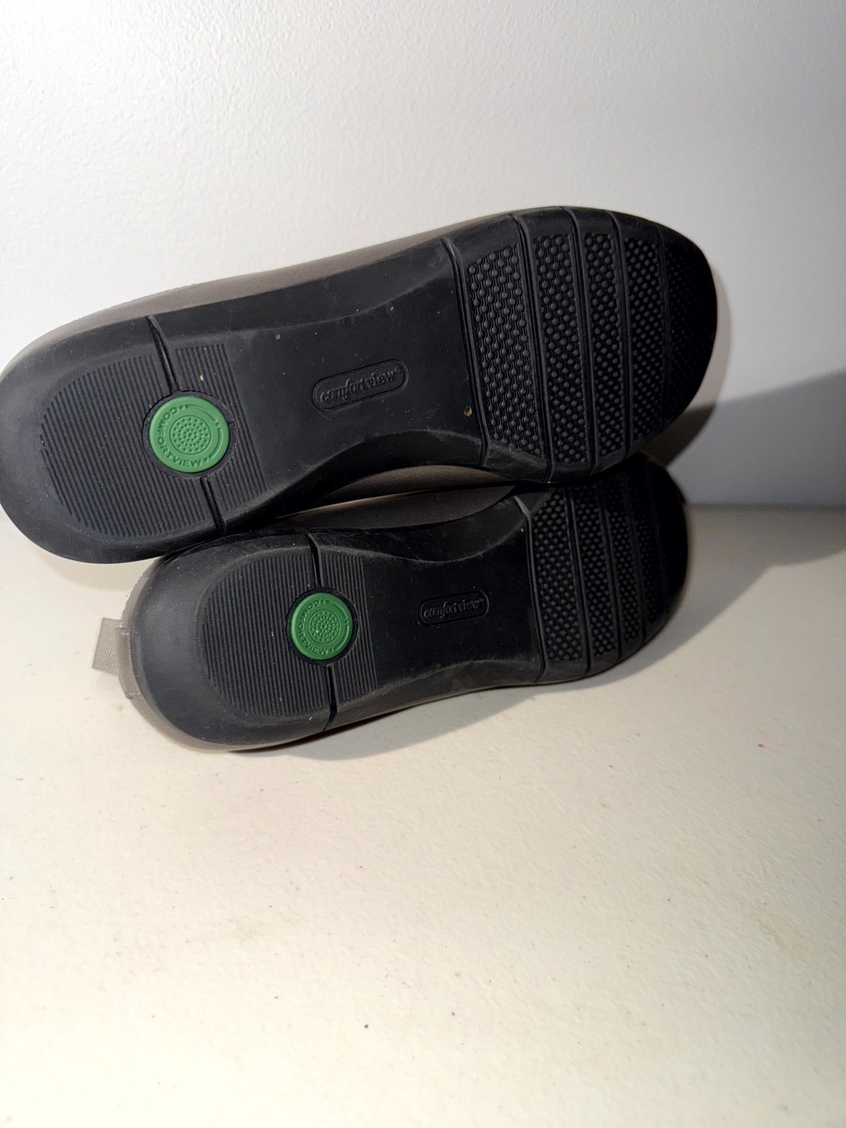 Comfortview Adira 05404 Women's 11 Extra Wide Comfort Shoes Black Flat Slip On