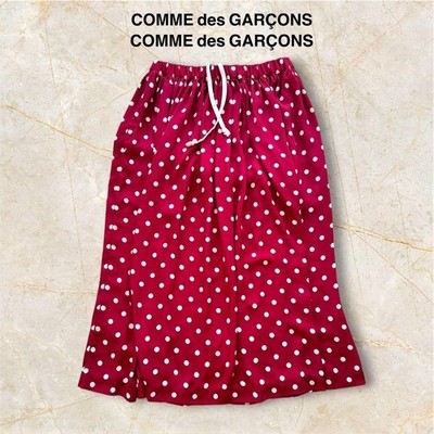 Comme des Garcons Comcom Polka Dot Faltenrock Rot Gebraucht