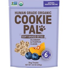 Cookie Pal Organic Soft Baked Dog Treats 8.8 Oz, Pumpkin/Blueber By Cookie Pal