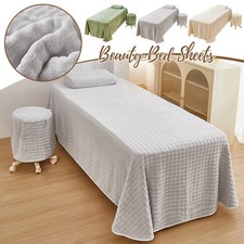 Set copriletto spa salone di bellezza peluche lenzuolo massaggiante federa copri sgabello.
