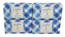 4 Bath  Body Works GINGHAM CLEANSING BAR SOAP SHEA BUTTER