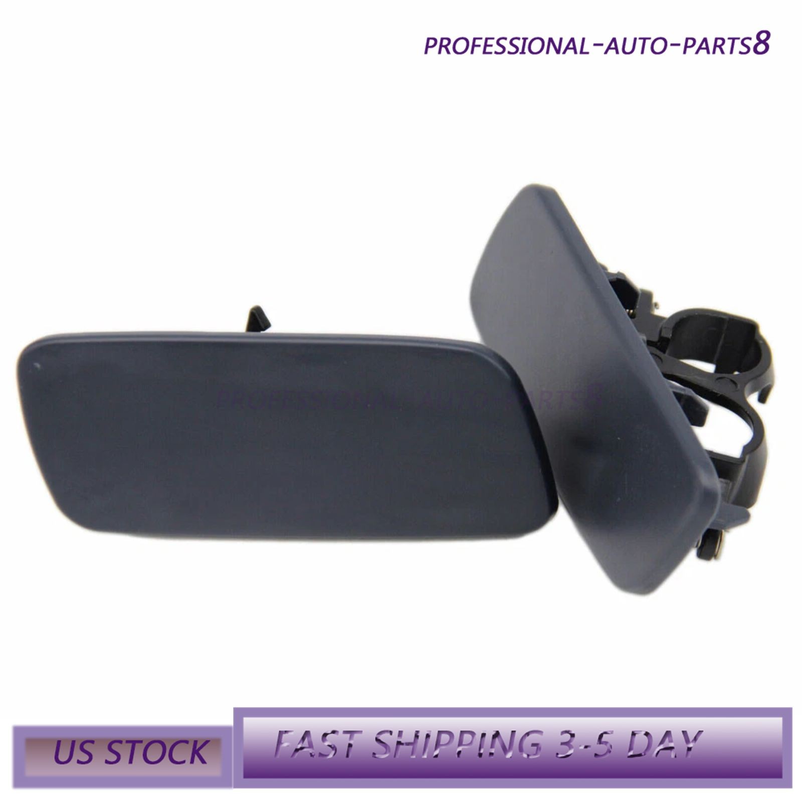 Pair LH RH Headlamp Washer Cover For 10-18 Rolls-Royce Ghost 61677244959 44960