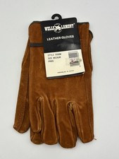 Vintage NOS Wells Lamont Leather Gloves Style 7000M Size Medium NEW WITH TAGS