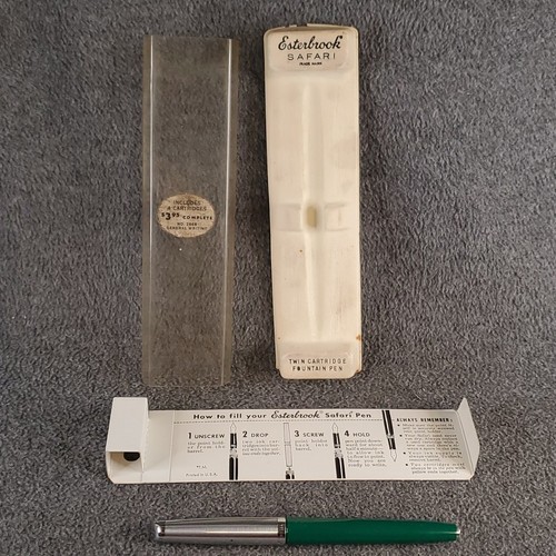 Pluma Estilográfica Esterbrook Safari 1958 Doble Cartucho 1551 Nueva en Caja Embalaje Original - Imagen 7 de 24