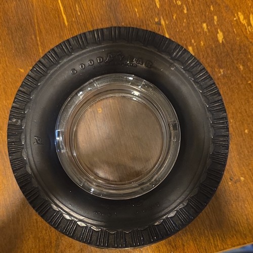 Goodyear Tire Shaped Black Advertising Sign Collectible All Weather Tires Theme