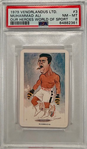 1979 Venorlandus World of Sport Muhammad Ali #3 PSA 8 NM-MT