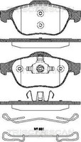 Triscan Bremsbelagsatz, Scheibenbremse 8110 25012 FüR Renault