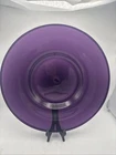 VTG Steuben Art Glass Large Purple Amethyst 15" Platter / Plate w/ Paper Label
