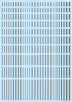 HIQ Parts Line Decal 2 Gray (1pc) LINED02-GRE