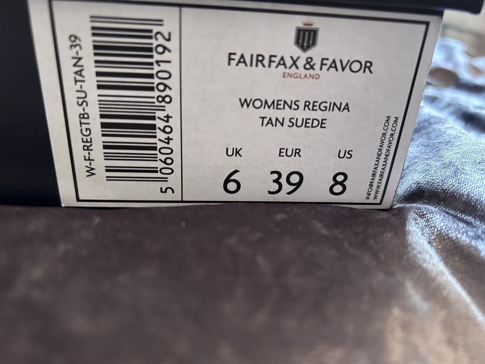 Fairfax And Favor Size 6 Regina Regular flat boots Tan Suede BNIB rrp £475 image 8