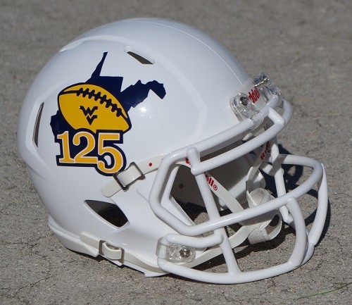 WEST VIRGINIA MOUNTAINEERS 2016 125th ANNIVERSARY SPECIAL FOOTBALL MINI  HELMET