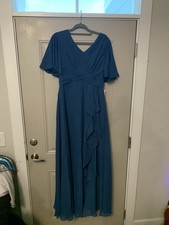  Bridesmaid Dress Dunja Dark Navy Sz 12 Mother Of Bride Groom Formal