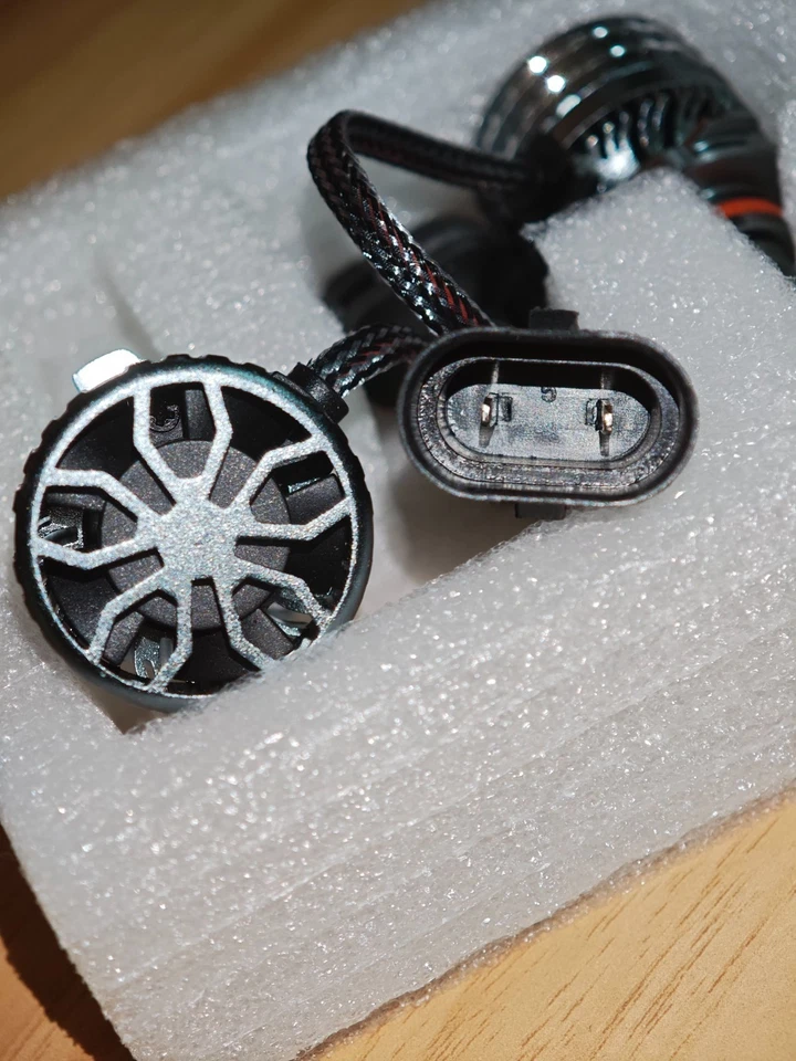 KIT 2x AMPOULES HB3 9005 LED CANBUS 30000LM 120W 6000K IP68 360° Blanc - Photo 4/4