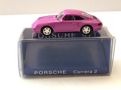 EURO MODELL 1994 PORSCHE 911 CARRERA 2 PINK 1:87 HO scale PLASTIC
