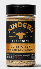 Kinder's Prime Steak With Black Garlic Truffle Premium Seasoning No MSG 10 Oz