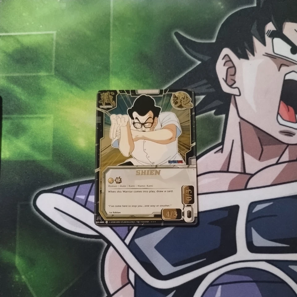 Foil 1st Edition Super Rare Shien Dragon Ball Z CCG The Awakening  DBZ SR - Image 3 of 4
