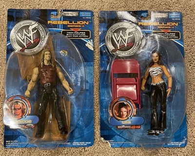 WWF WWE Rebellion Series 4 Edge & Lita Lot of 2 Figures Jakks New Sealed