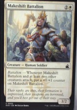 Makeshift Battalion - Ravnica Remastered: #22, Magic: The Gathering Lp C287