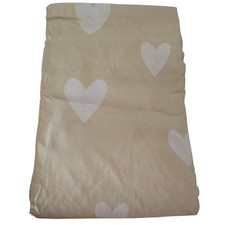 Pottery Barn Kids Teen Scattered Hearts Ivory White Full Queen Duvet Cover NEW