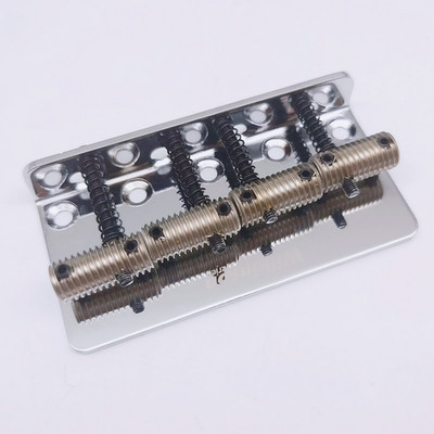 4-String Fixed Bridge, 57mm Threaded Saddles, for  Bass Guitar Replacement Parts
