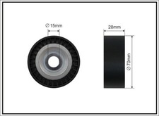CAFFARO Spannrolle Keilrippenriemen 180-87 für VW 8Z0 POLO A2 AUDI IBIZA SKODA 4