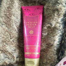 Bath  Body Works Twisted Peppermint 24hr Moisture Body Cream 8 oz