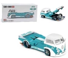 Kaido House x Mini GT Volkswagen T1 KAIDO WORKS V1 Turquoise/White KHMG220-2B