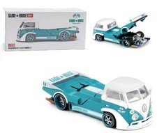 Kaido House X Mini Gt Volkswagen T1 Kaido Works V1 Turquoisewhite Khmg220-2b