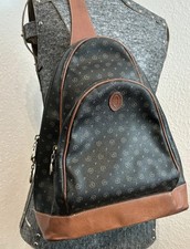 Seltene Vintage Rücksack Tasche Studio Pollini Italy Gut Erhalten