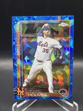 Clay Holmes 2025 Topps Chrome Update #USC30 Sapphire Edition Mets