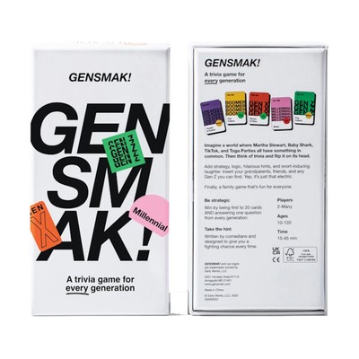 Early Works Board Games Gensmak! Box SW (New)