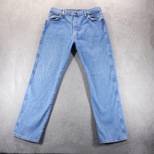 Wrangler Jeans Mens 36x32 Blue 13MWZAW Cowboy Cut Regular Straight Denim