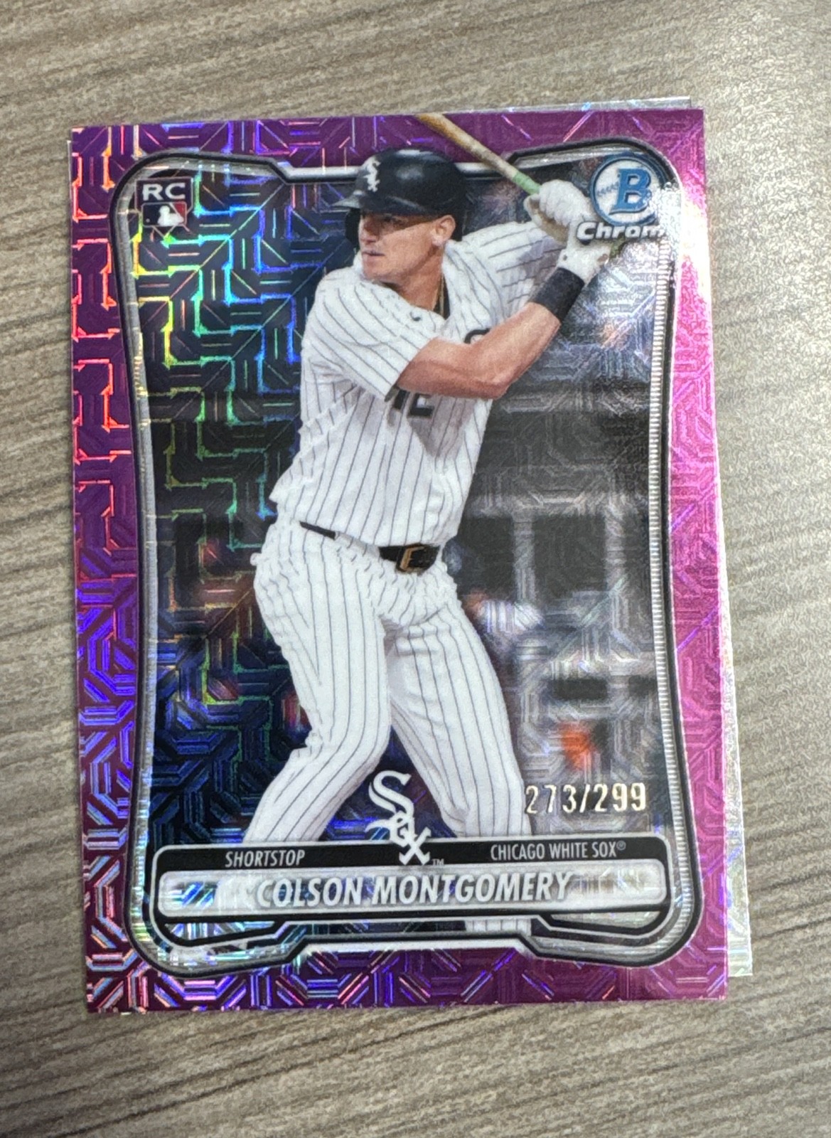 2026 Bowman - Colson Montgomery #68 Chrome Pink Mojo Refractor /199 (RC)