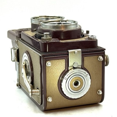 US DDP☑️【AS IS】RARE Brown Yashica 44 TLR Film Camera 60mm F