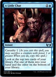 A Little Chat #47 (Foil) Streets of New Capenna MTG