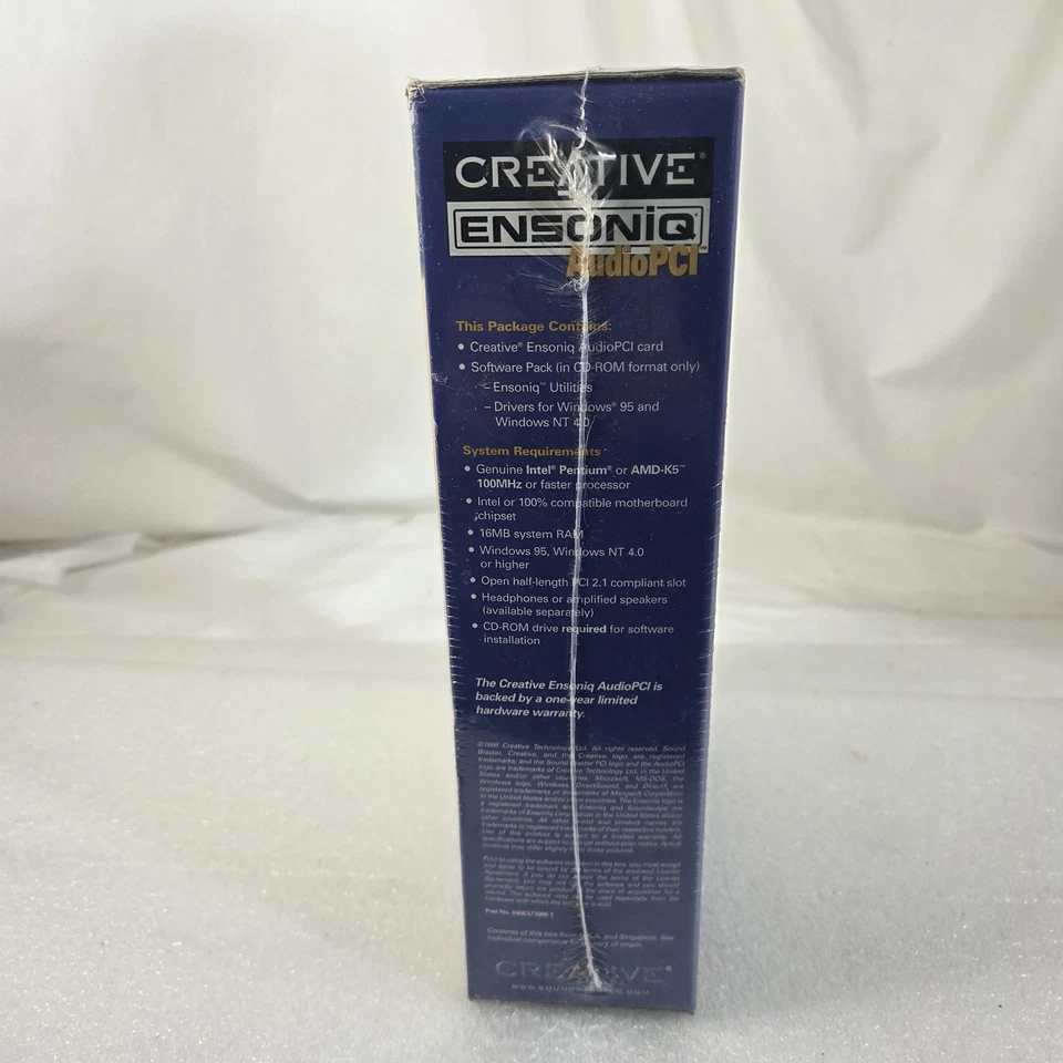 Creative Ensoniq AudioPCI ES1371 1998 NOS Sealed 90s Vintage Sound Card Boxed - Image 4 of 4
