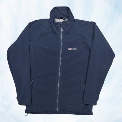 Mens Blue Berghaus Full Zip Fleece Jacket - Size Medium (M) A12