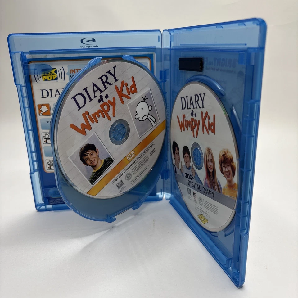 Diary of a Wimpy Kid (Blu-ray/DVD, 2010, 3-Disc Set) Movie Comedy Free Shipping - Image 4 of 4