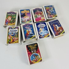 McDonalds 1996 Happy Meal Toys Lot of 9 Disney Masterpiece VHS Figures