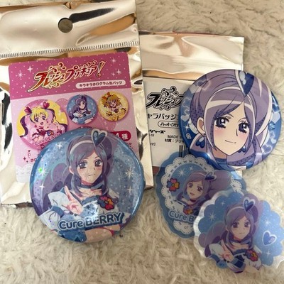 Fresh Pretty Cure Heilung Beere Pin Anstecker Set Collab Cafe Aufkleber Bonus...